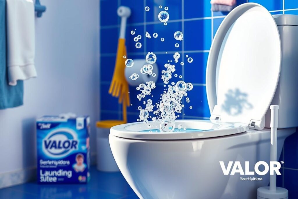 desentupir vaso com sabão em pó