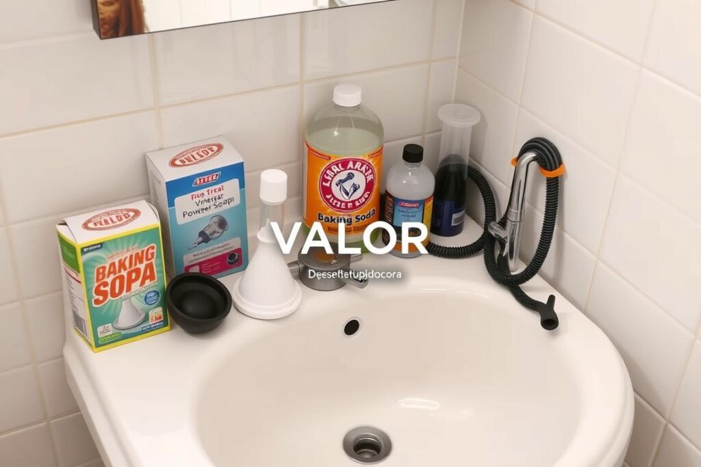 Materiais para desentupir pias de banheiro Materiais para desentupir pias de banheiro