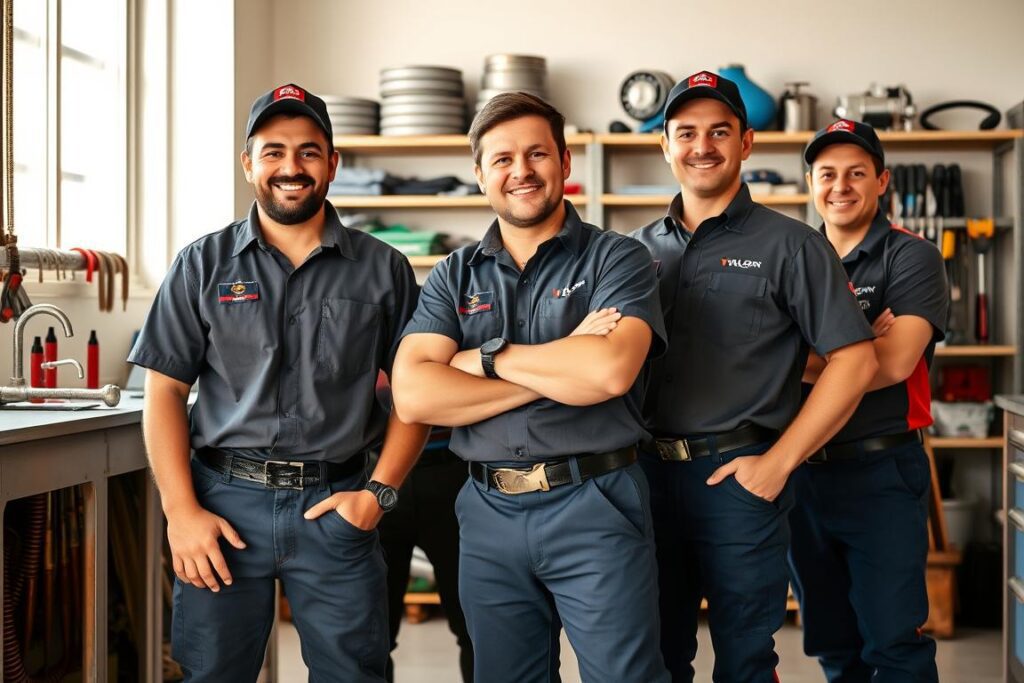 Profissionais desentupidores qualificados