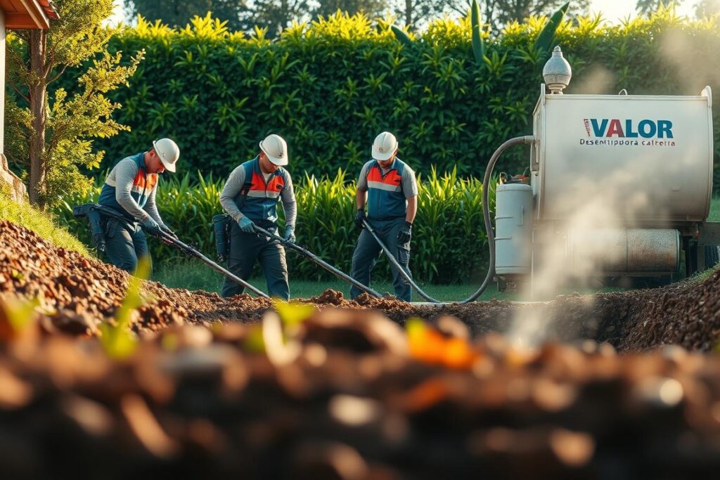 Bactéria limpa fossa em ação Bactéria limpa fossa em ação