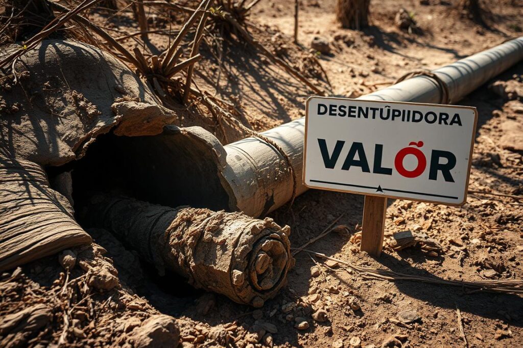 obstrução de tubulações durante período seco obstrução de tubulações durante período seco