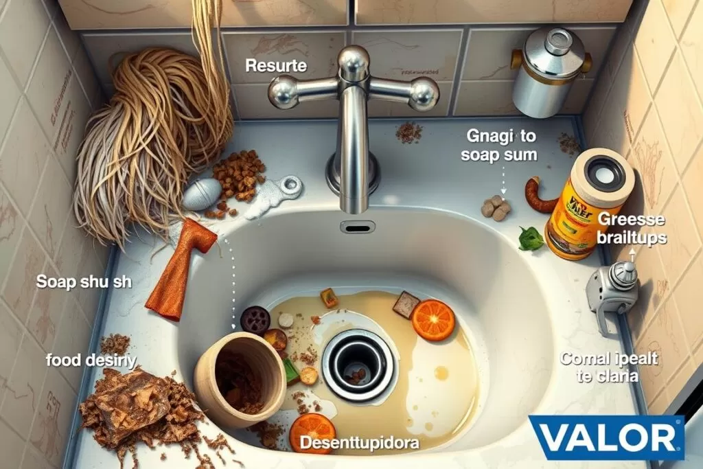 Causas de entupimento em pias desentupir encanamento de pia