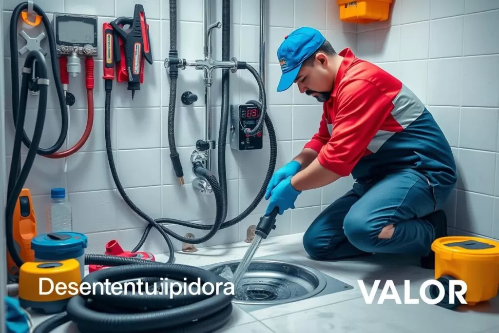 Serviço profissional de desentupimento